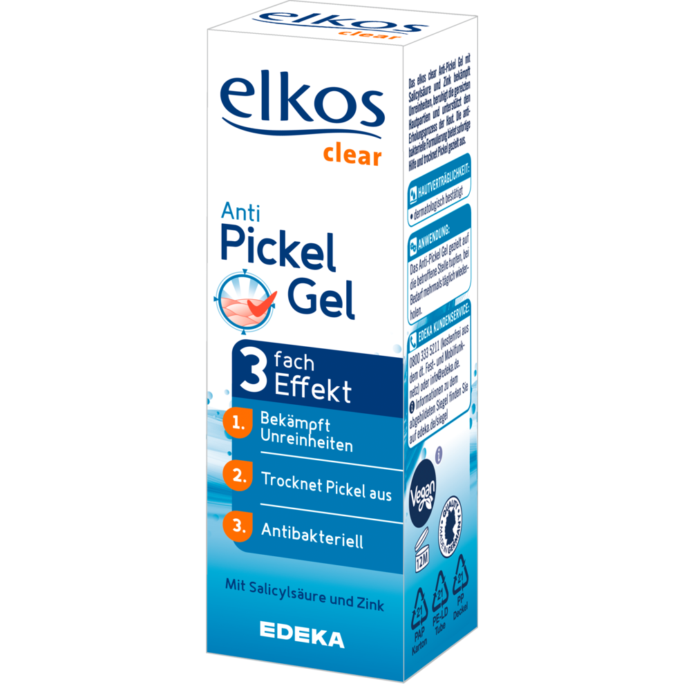 Edeka Elkos Clear Anti Pickel Gel 15ml Pflege Haut Drogerie Alle Produkte Online Bestellen Konsum Leipzig