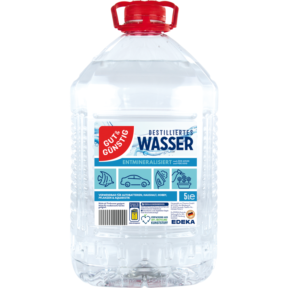 DESTILLIERTES WASSER - 60 L