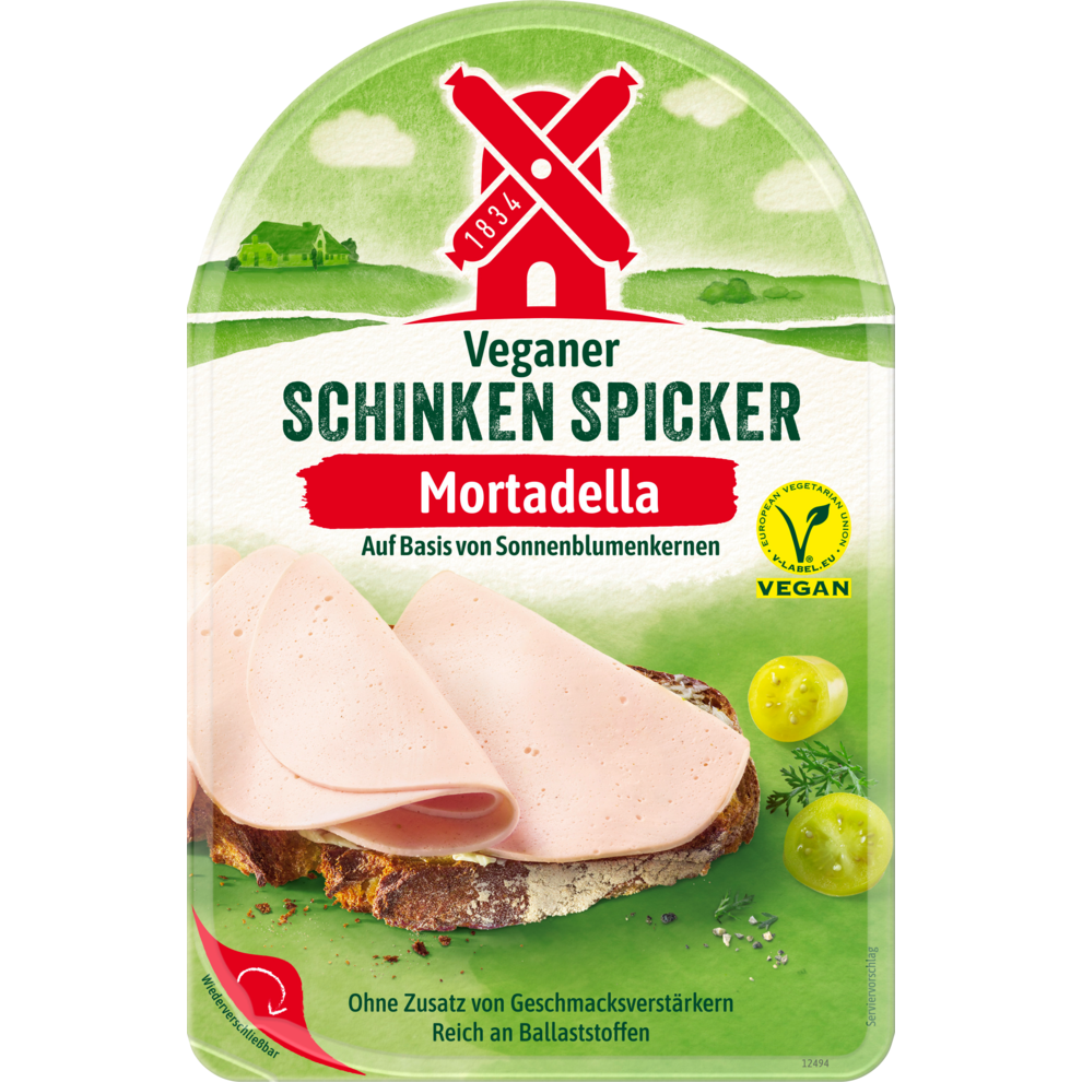 Rügenwalder Mühle Veganer Schinken Spicker Mortadella 80 g Käse