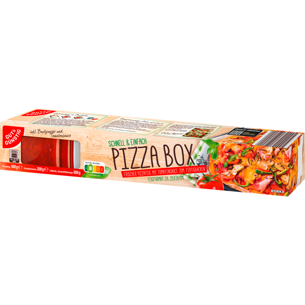 GUT&GÜNSTIG PizzaBox Pizzateig 600 g Teigwaren Teig und