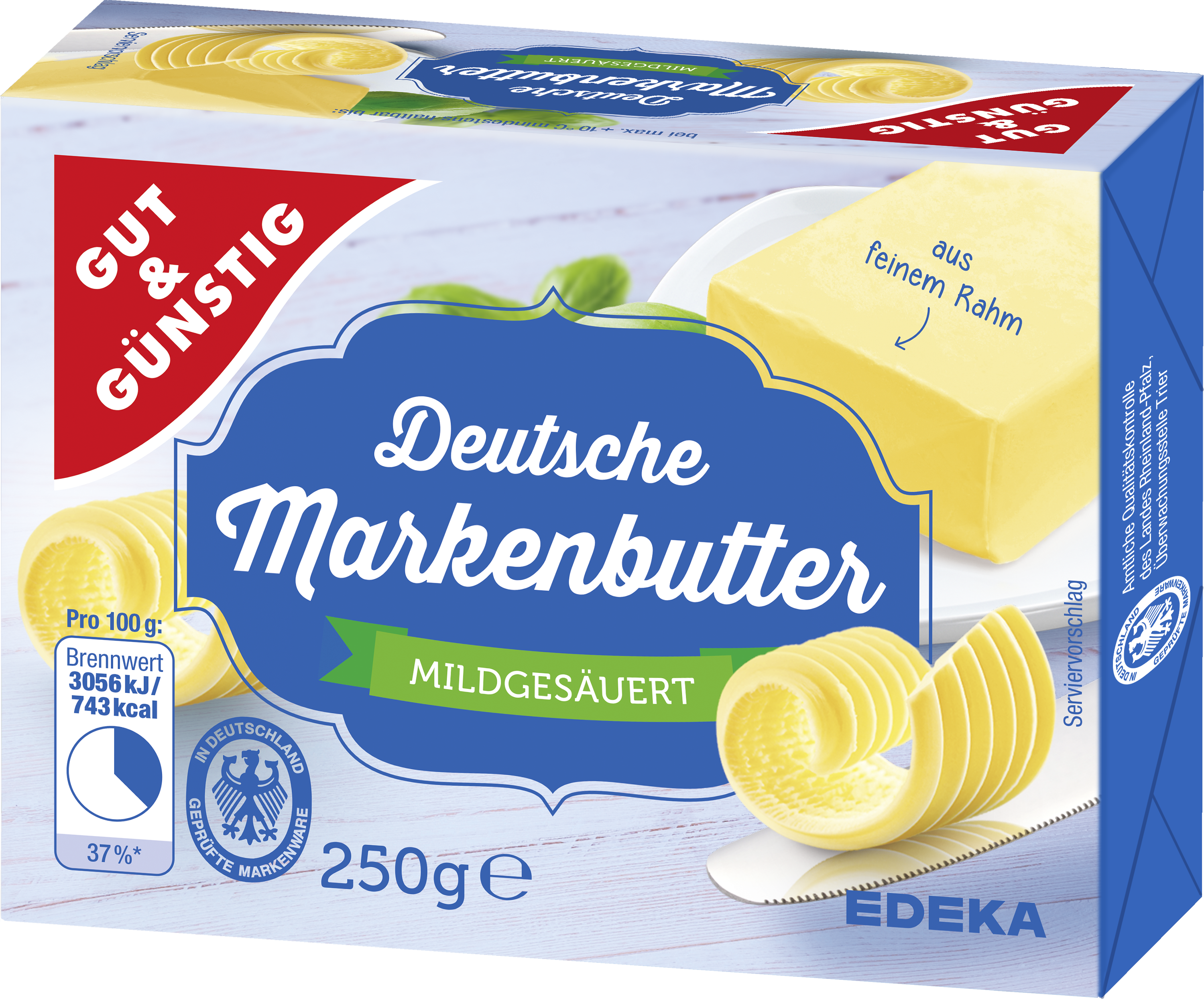 Gut & Günstig Markenbutter 250g Butter Butter, Margarine & Schmalz