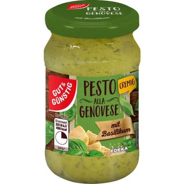 GUT&GÜNSTIG Pesto alla Genovese 190 g Nudelsoßen & Pesto Nudeln
