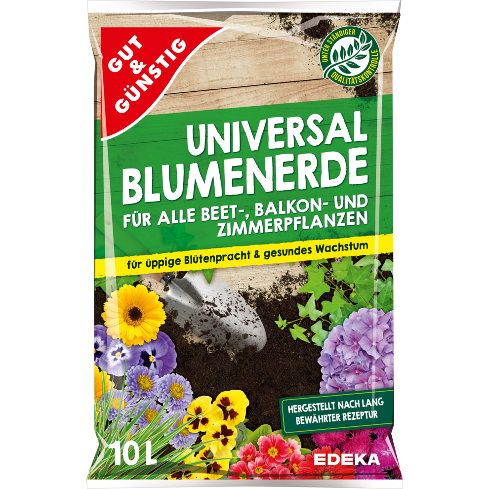 GUT&GÜNSTIG Universal Blumenerde 10 l | Pflanzen- & Blumenzubehör