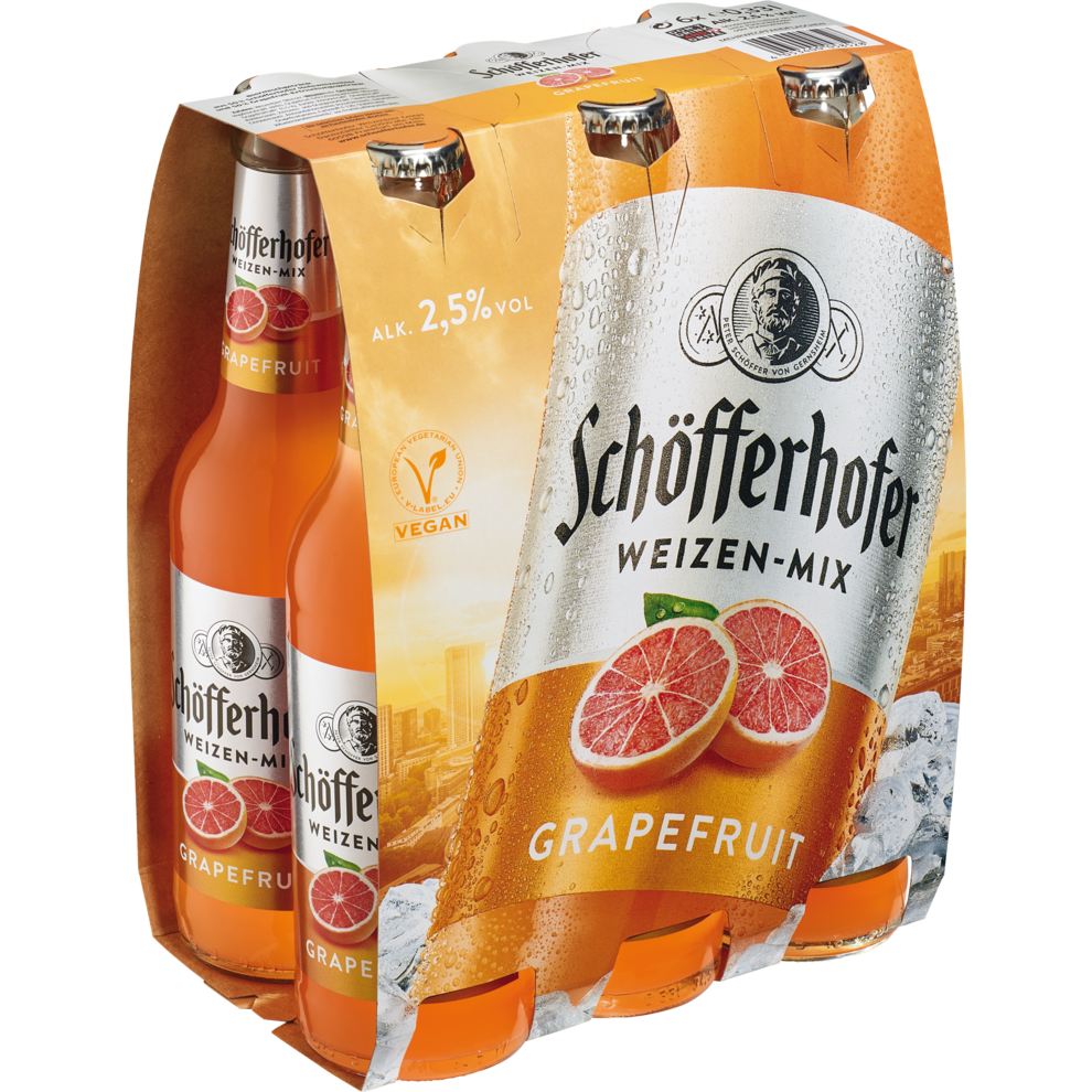 Schöfferhofer WeizenMix Grapefruit 0,33 l 0,33 Liter Flaschen