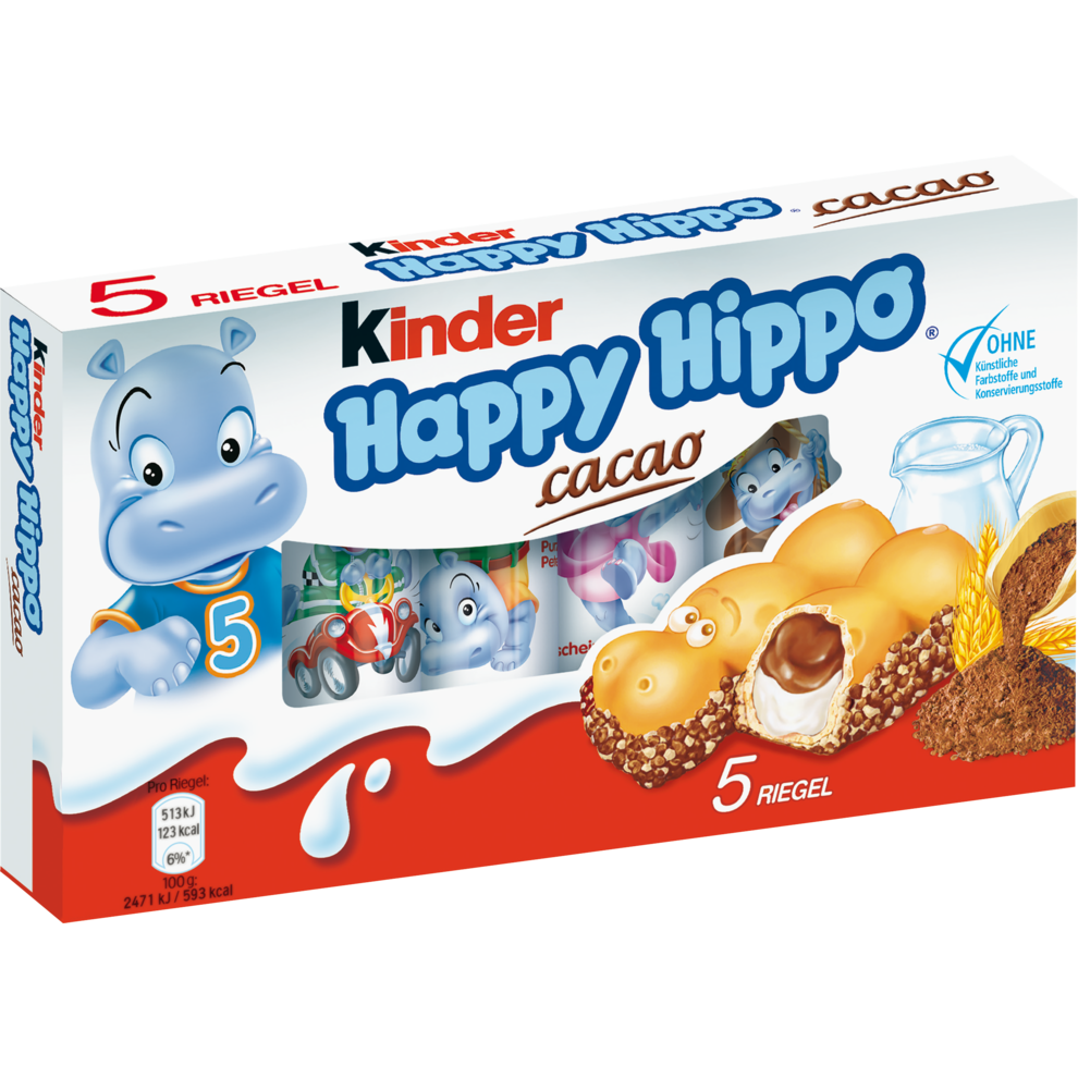 Ferrero kinder Happy Hippo Croki 5x20,7g | Schokolade &amp; Pralinen ...
