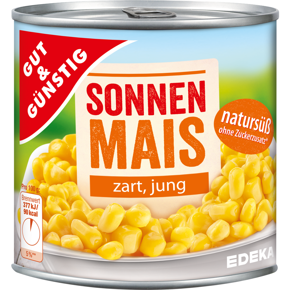 GUT&GÜNSTIG Sonnenmais 330g Gemüsekonserven Konserven Lebensmittel Alle Produkte