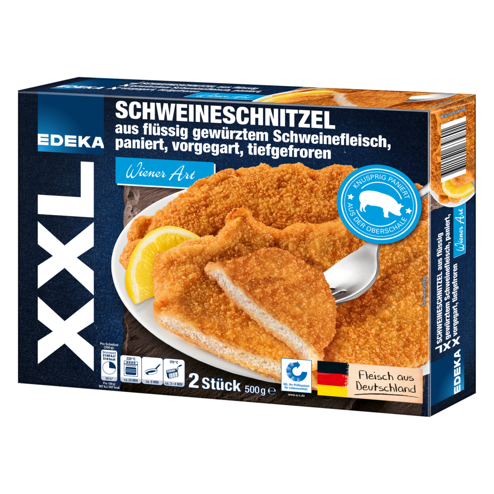 EDEKA XXL-Schweineschnitzel 500 g | Geflügel & Fleisch | Tiefkühlprodukte |  Alle Produkte | Online bestellen | Konsum Leipzig