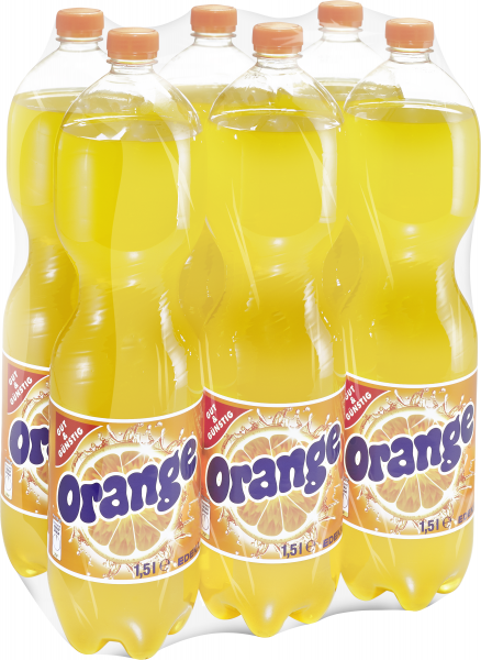 Gut&Günstig Orangenlimonade, 6x1,5L
