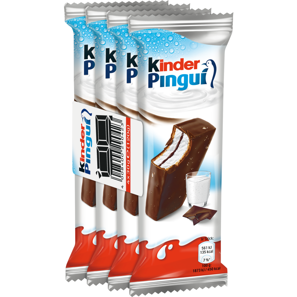 Ferrero kinder Pingui Schoko 4 x 30 g Milchsnacks Molkereiprodukte