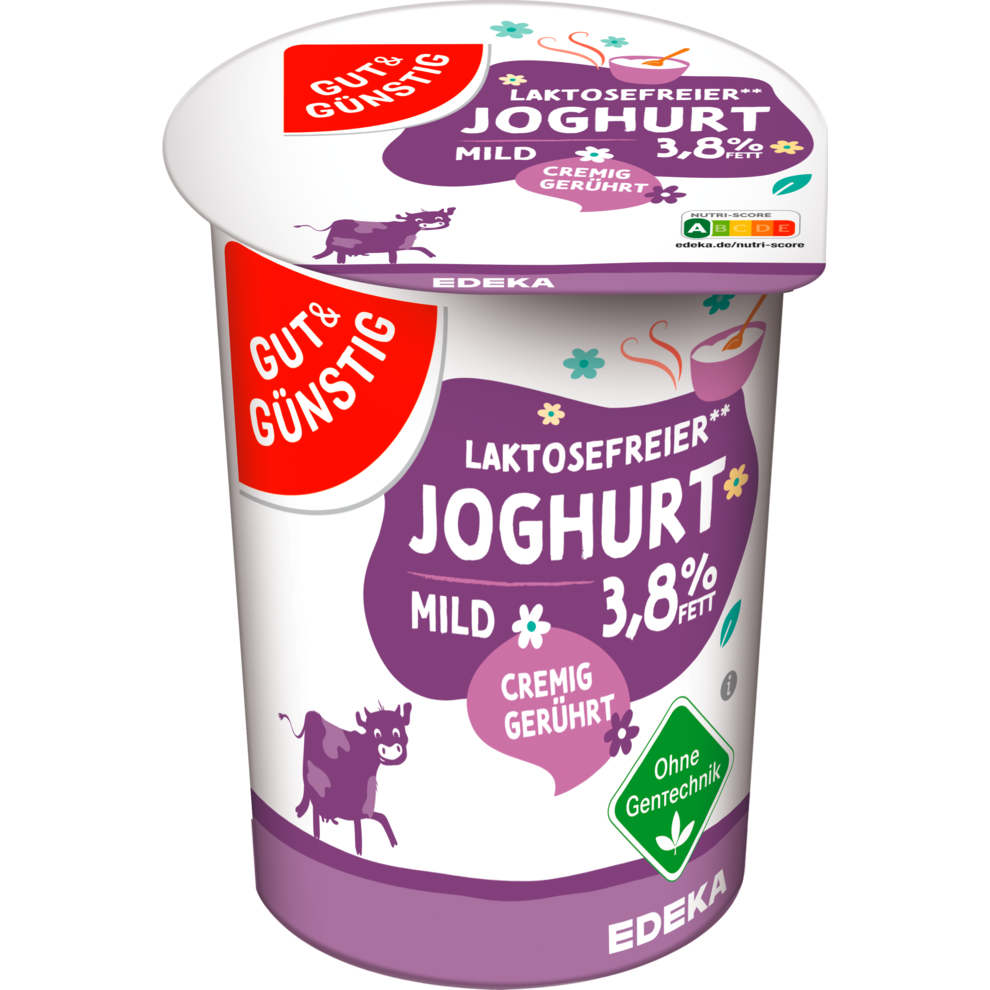 GUT&GÜNSTIG Joghurt laktosefrei 500 g Naturjoghurt Molkereiprodukte
