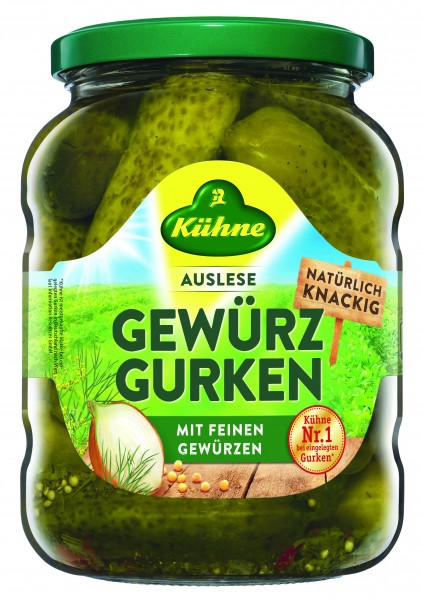Kühne Gewürzgurken, 670g
