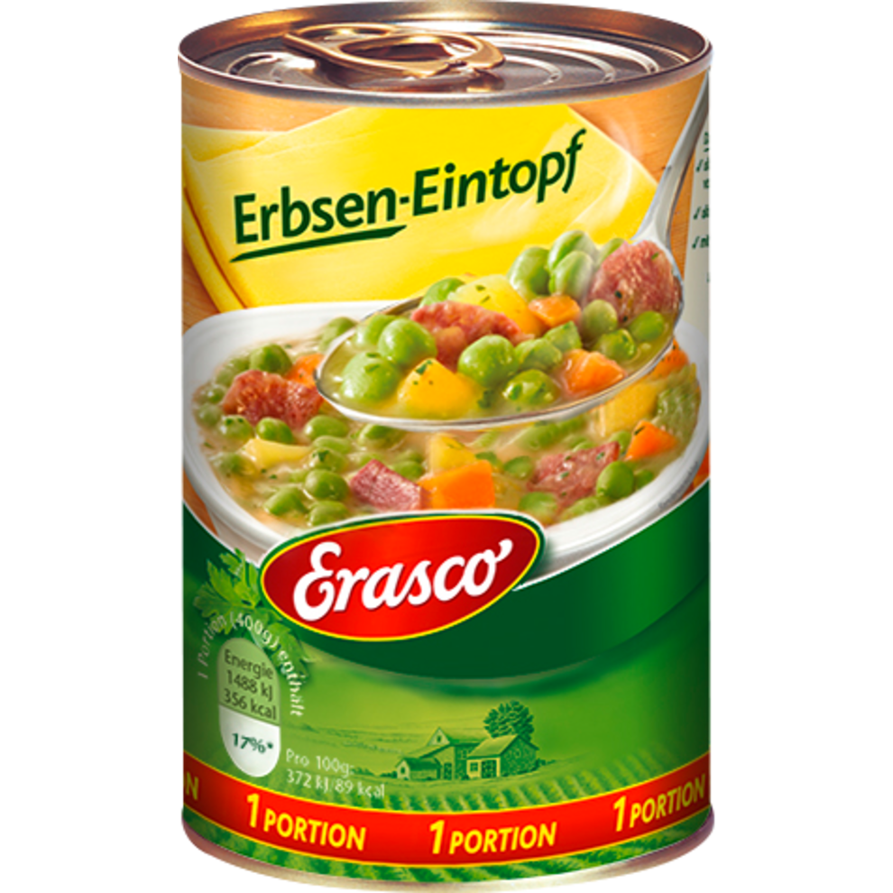 Erasco Erbsen-Eintopf 400 g | Suppen &amp; Eintöpfe | Fertiggerichte ...