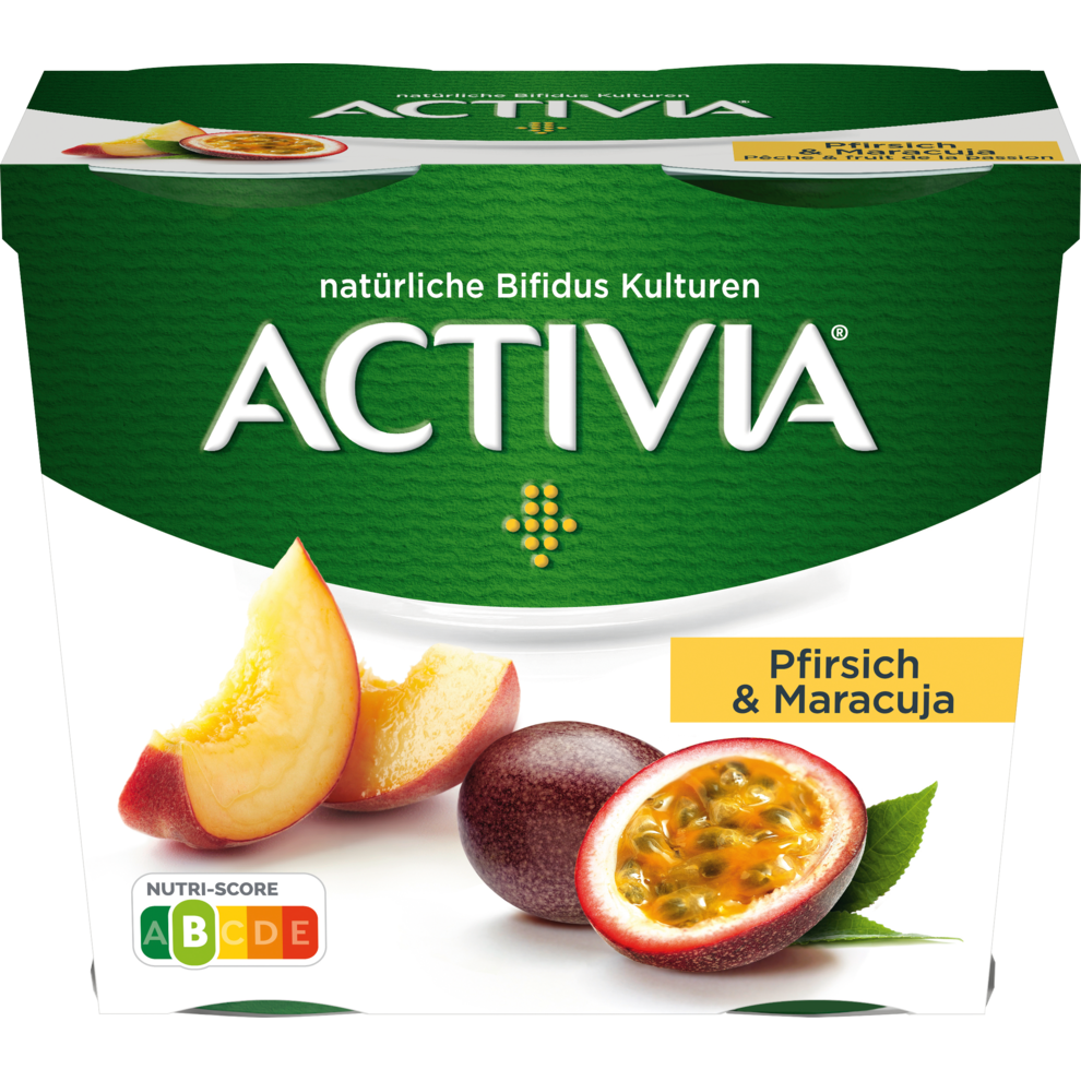 Activia Pfirsich-Maracuja 3,5% 4x115g | Fruchtjoghurt &amp; mehr ...
