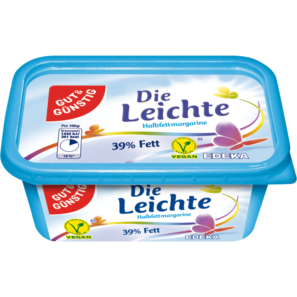 GUT&GÜNSTIG Halbfettmargarine 500 g Margarine Butter, Margarine