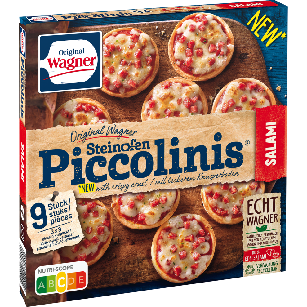 Original Wagner Piccolinis Salami 9 x 30 g Pizza & Snack