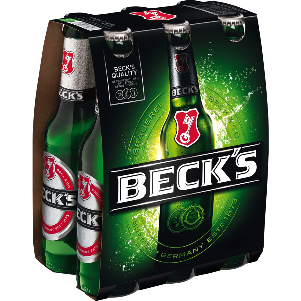 Beck's Pils 6x0,33l MW 0,33 Liter Flaschen & Trays Bier Getränke