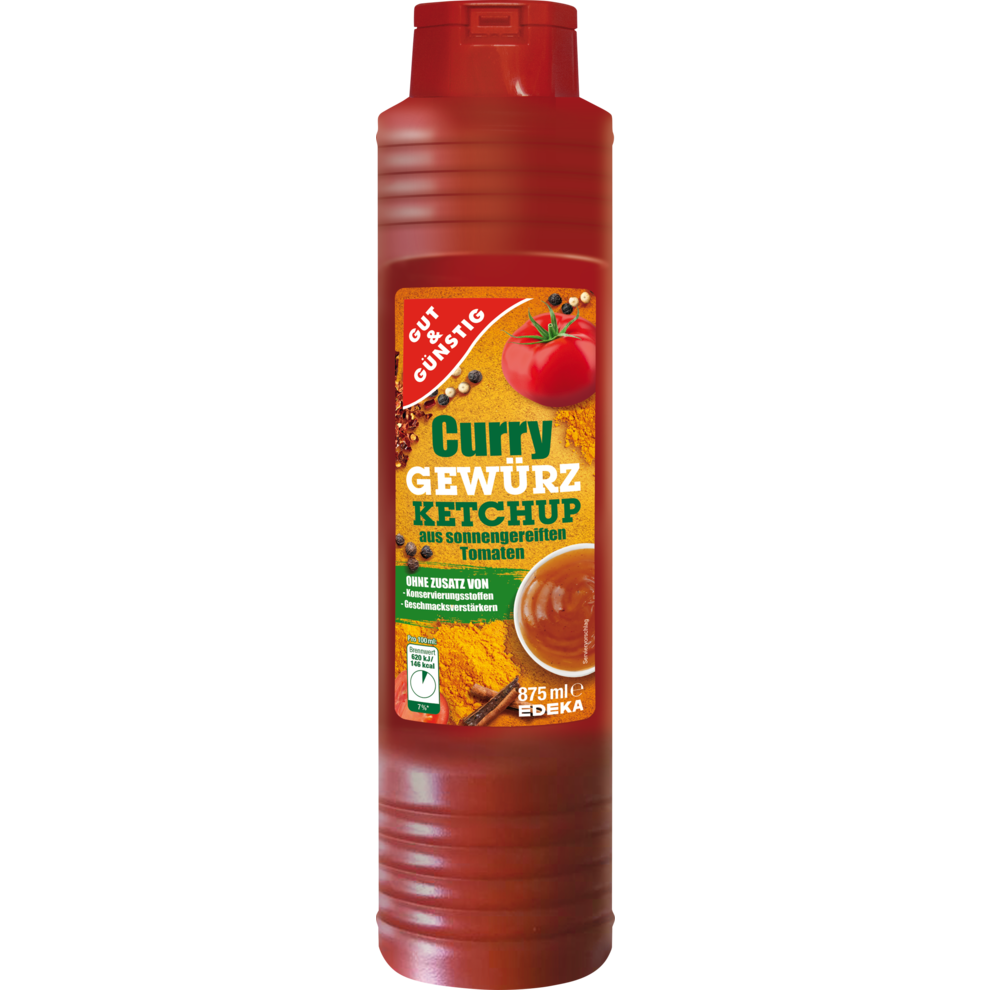 GUT&GÜNSTIG CurryGewürzKetchup 875ml Ketchup & Tomatenmark