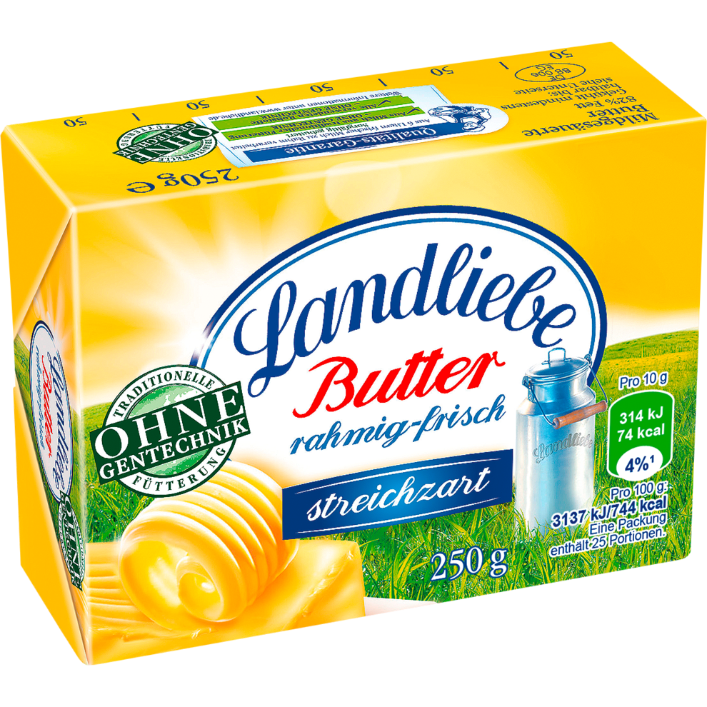 Landliebe Tafelbutter 250g Butter Butter, Margarine & Schmalz