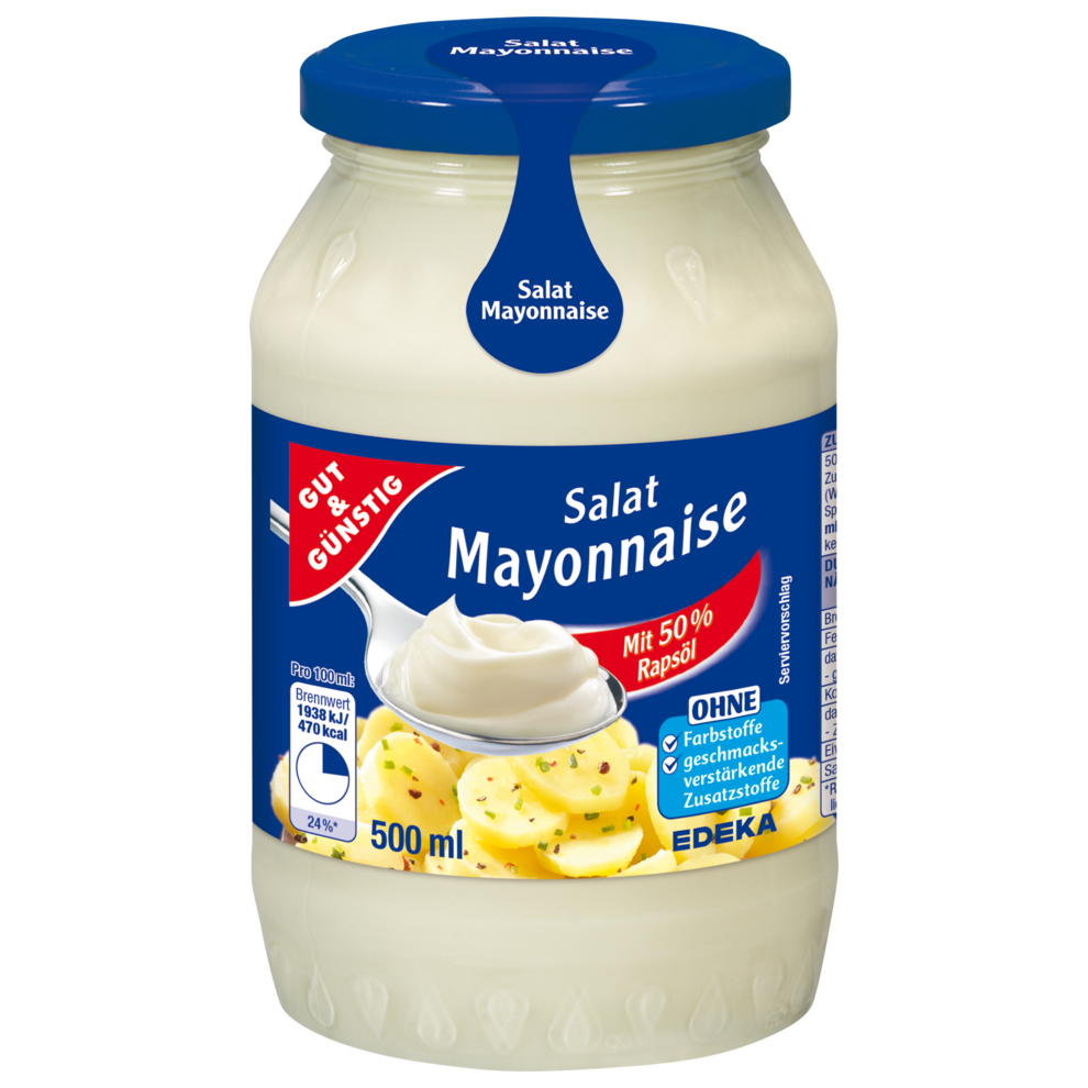 GUT&GÜNSTIG Salat Mayonnaise 500ml Mayonnaise & Co Ketchup & Co