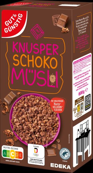 GUT&GÜNSTIG Knuspermüsli Schoko 600 g
