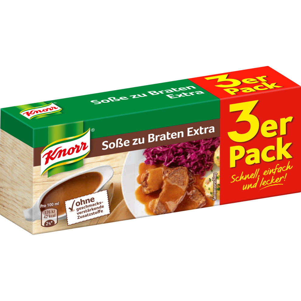 Knorr Sauce zu Braten Extra für 750ml 84g Soßen Fertiggerichte